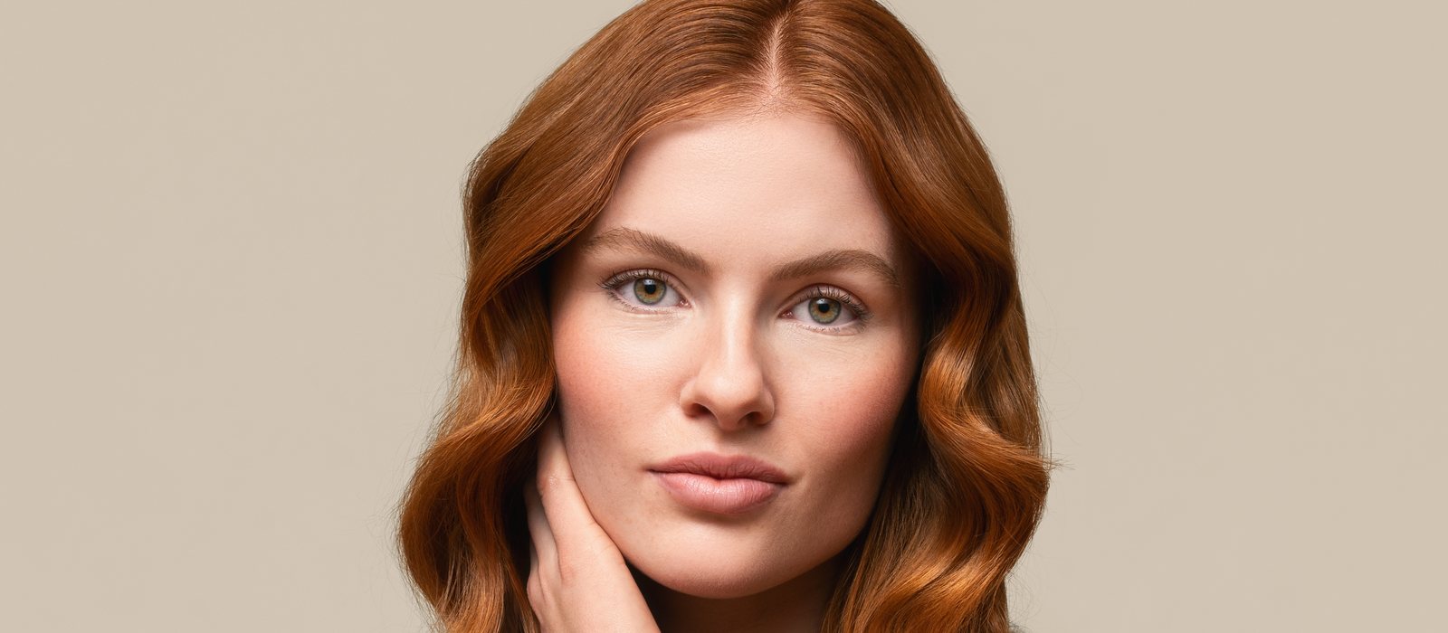 Client with rich copper colour and soft waves